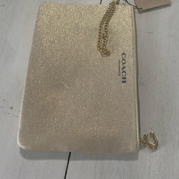 Coach Shimmering Gold Clutch - Picture 1 of 4